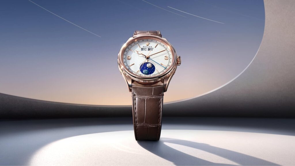 Rolex Perpetual Padellone 53505-0002 in oro Everose su cinturino marrone