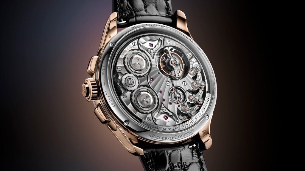 Fondello del Jaeger-LeCoultre Q603H480 con il Calibre 182 a vista