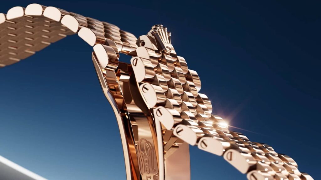 Dettaglio del bracciale Settimo del Rolex Perpetual Padellone