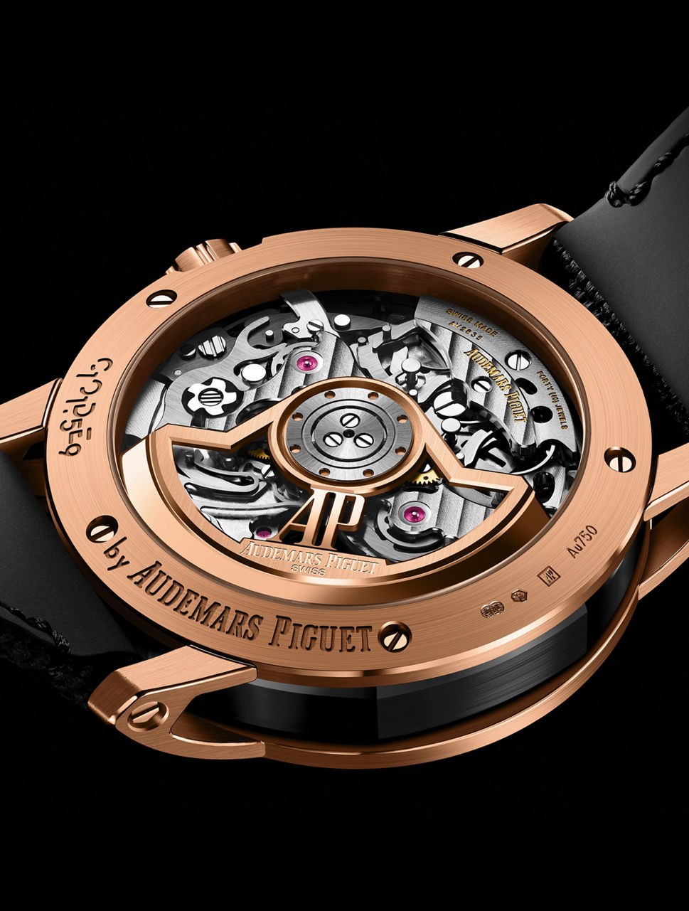 Vista del movimento del calibro Audemars Piguet 4401.