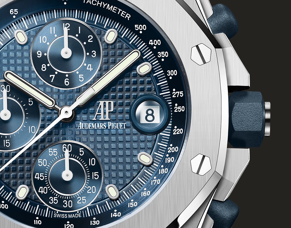Quadrante blu Petite Tapisserie del Royal Oak Offshore 26238ST.OO.2000ST.01