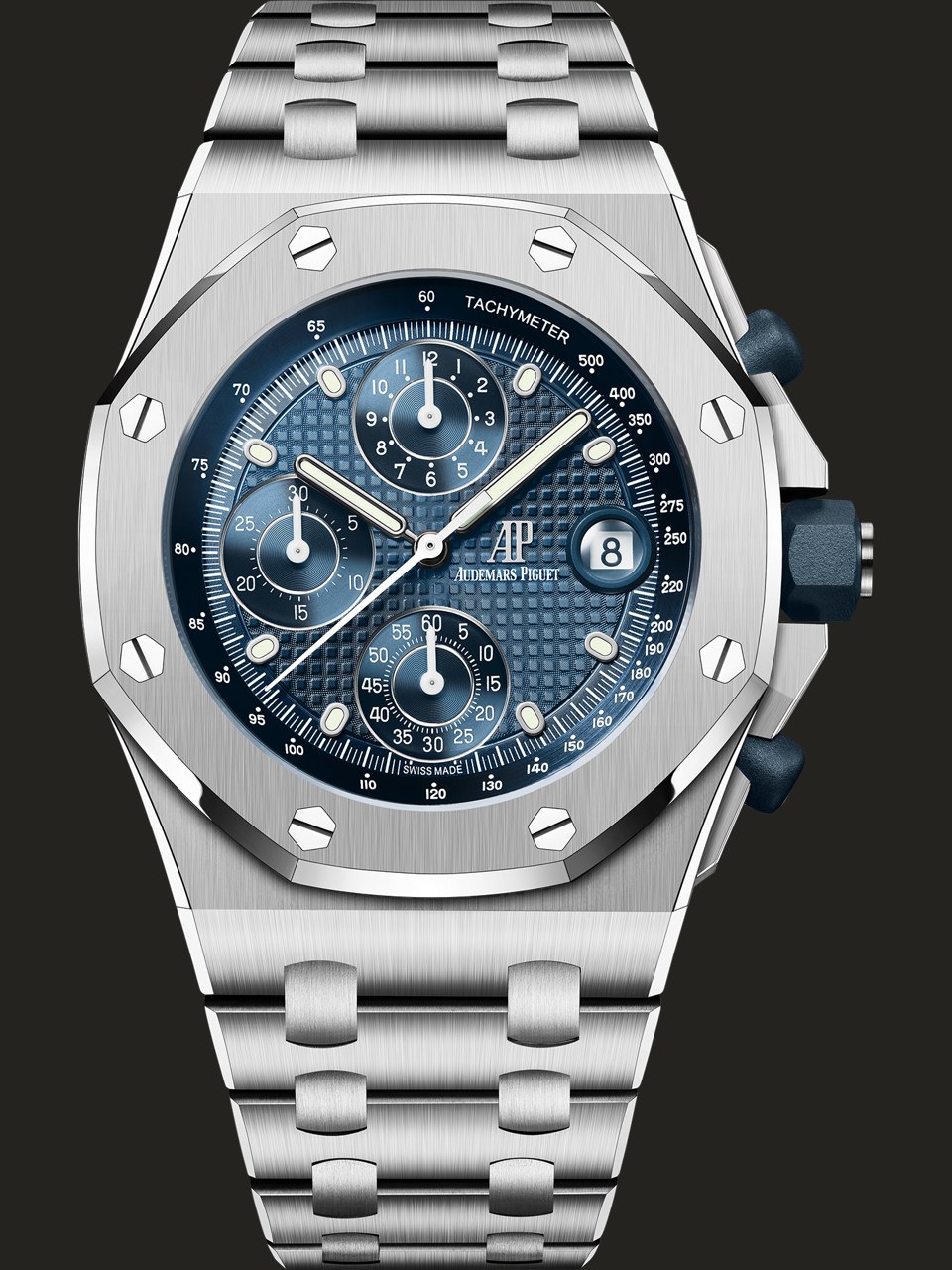 Audemars Piguet Royal Oak Offshore 26238ST.OO.2000ST.01 in acciaio visto frontalmente