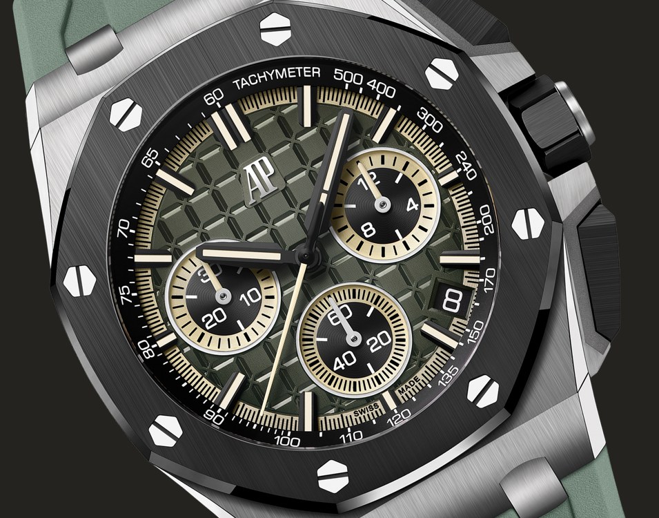 Dettaglio della cassa del Royal Oak Offshore 26420IO.OO.A402CA.01