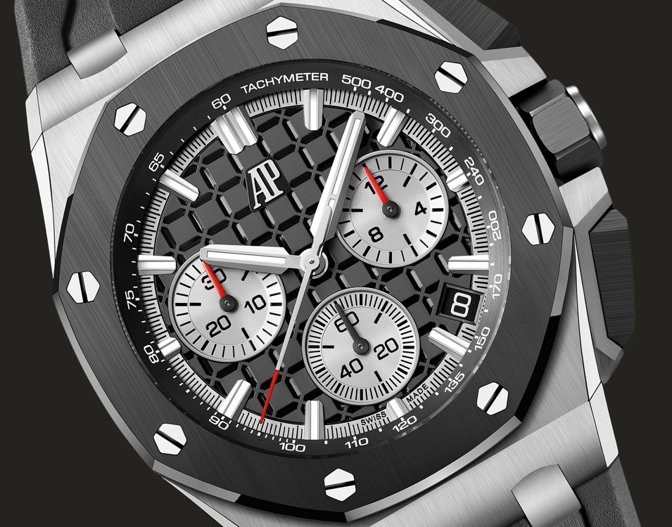 Dettaglio della cassa del Royal Oak Offshore 26420SO.OO.A002CA.01