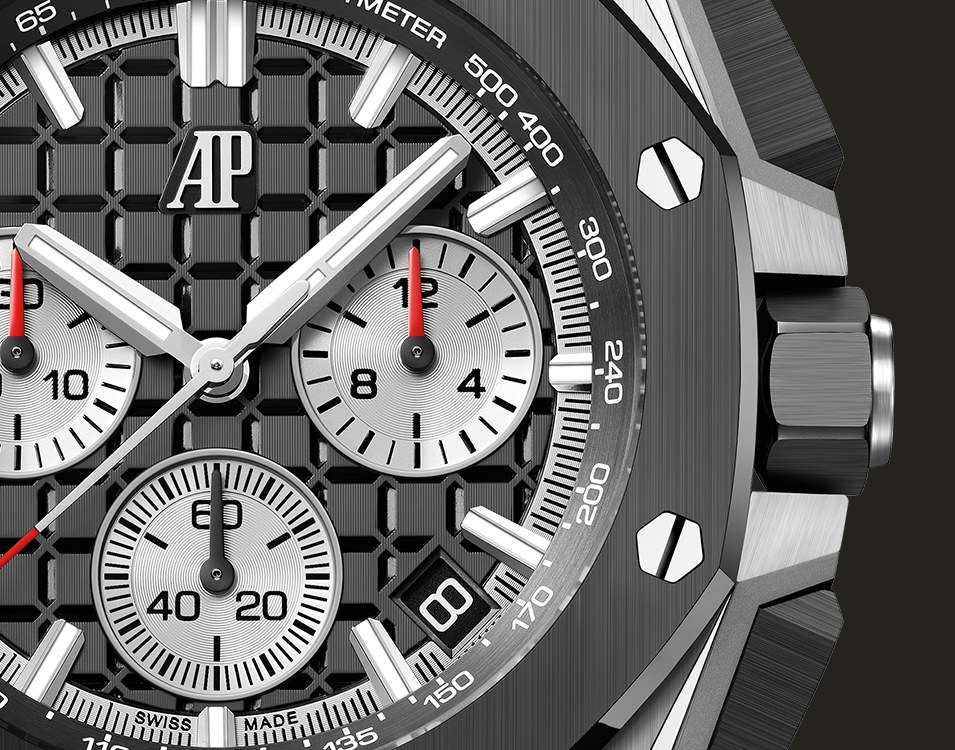 Quadrante nero Méga Tapisserie del Royal Oak Offshore 26420SO.OO.A002CA.01