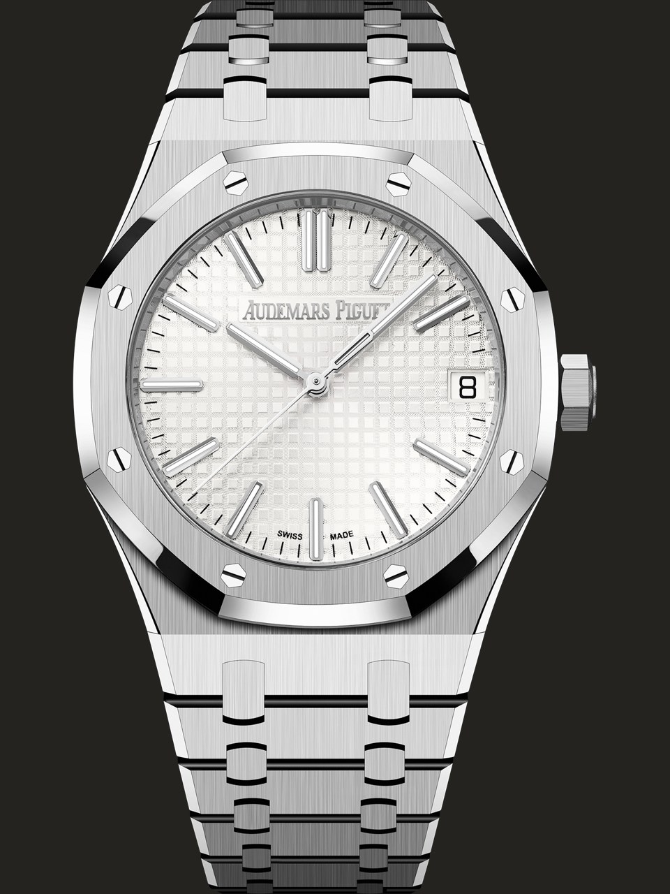 Audemars Piguet Royal Oak 15510ST.OO.1320ST.08 in acciaio visto frontalmente