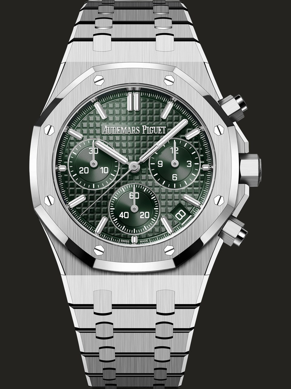 Audemars Piguet Royal Oak 26240ST.OO.1320ST.08 in acciaio visto frontalmente