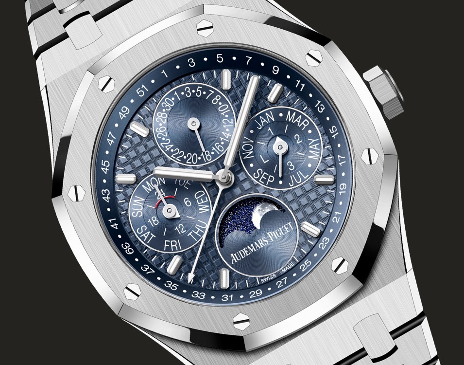 Dettaglio della cassa in acciaio del Royal Oak 26674ST.OO.1320ST.01
