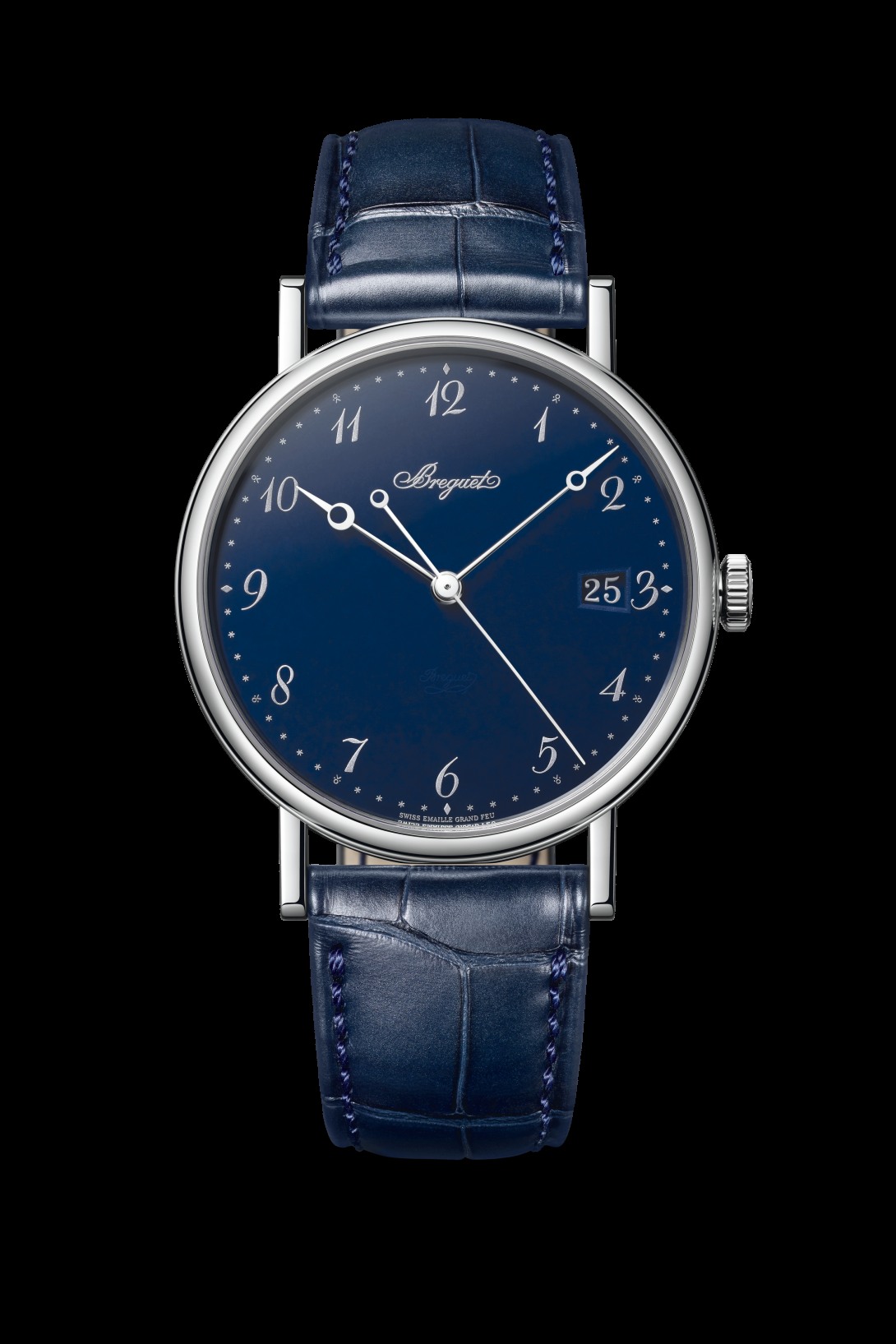 Breguet Classique 5177BB/2Y/9V6 in oro bianco con quadrante blu Grand Feu