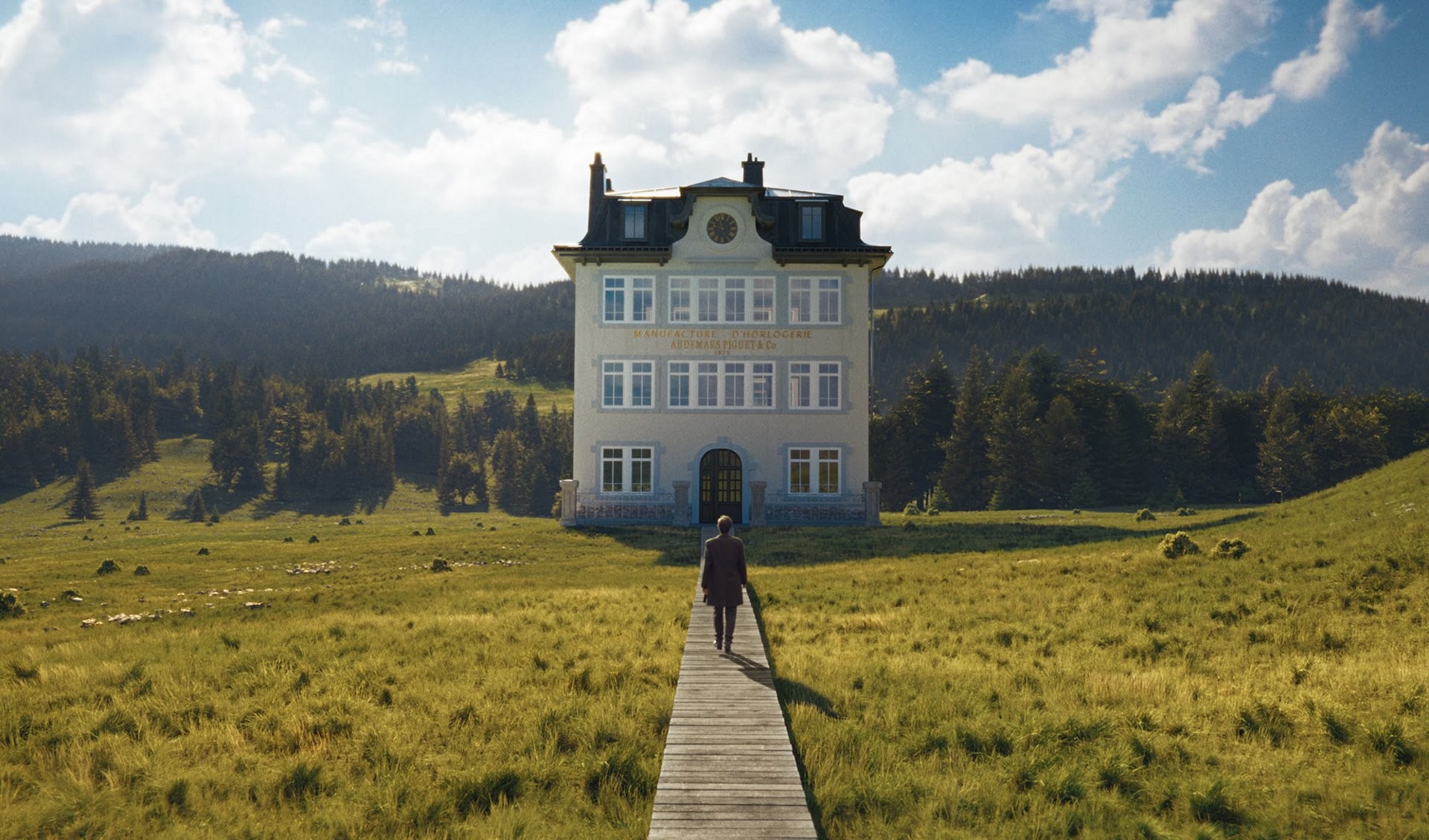 Edificio storico Audemars Piguet a Le Brassus nella Vallée de Joux