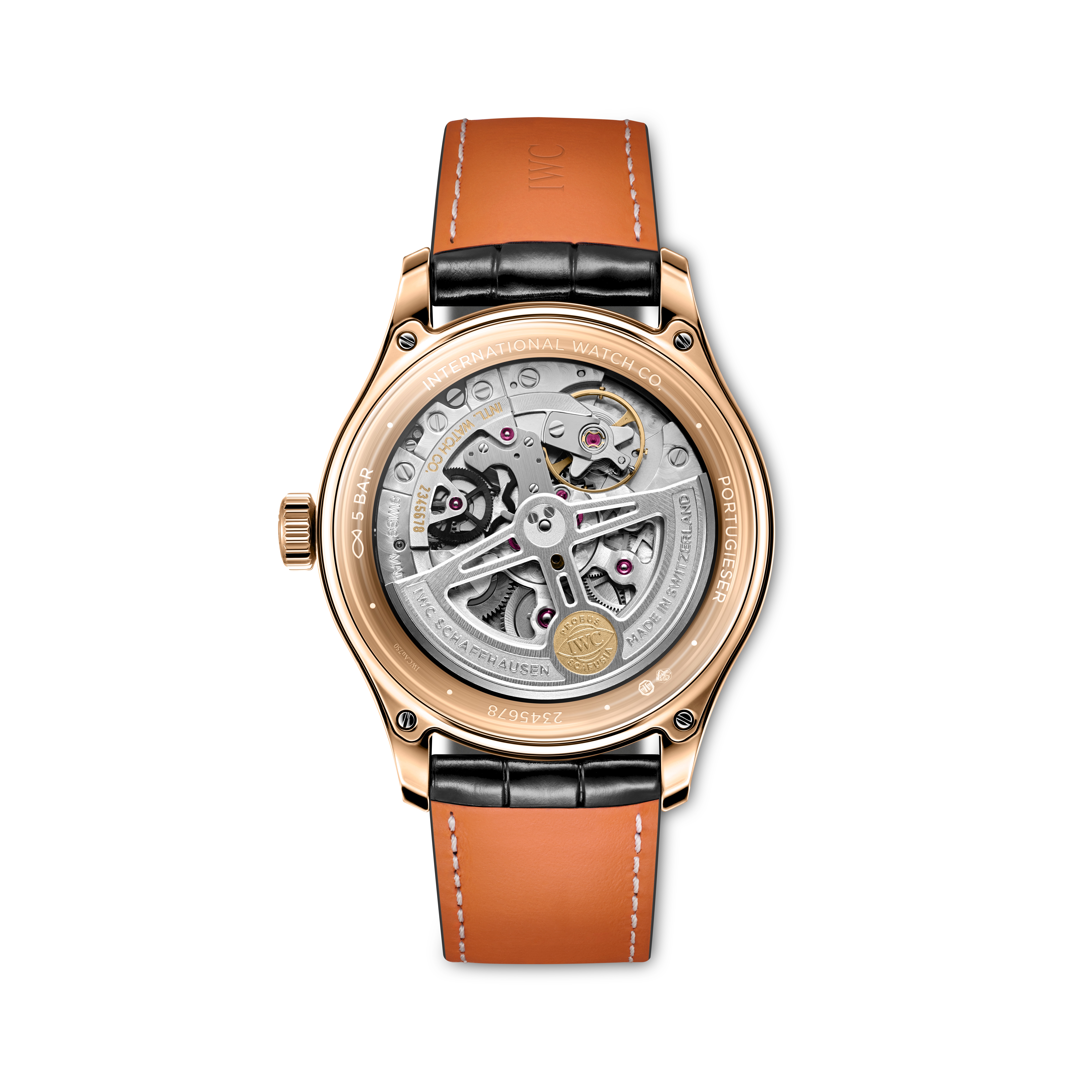 IWC Portugieser Automatic 40 IW358401, vista del fondello