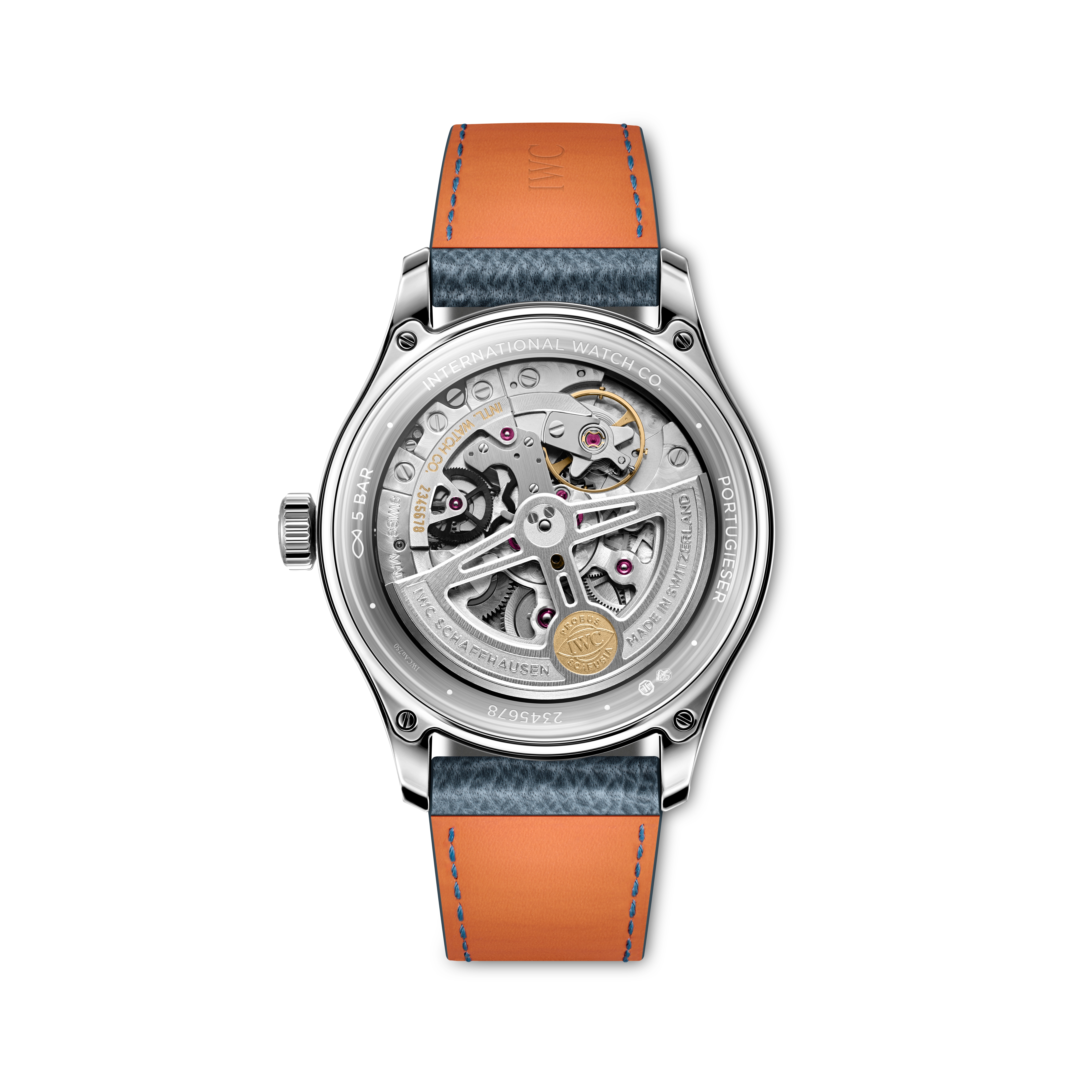 IWC Portugieser Automatic 40 IW358402, vista del fondello