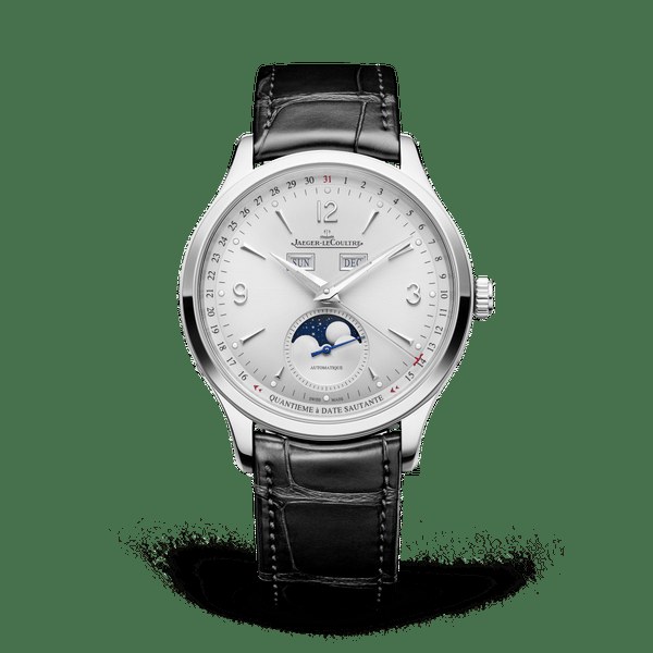 Jaeger-LeCoultre Master Control Calendar Q4148421 in acciaio, vista frontale