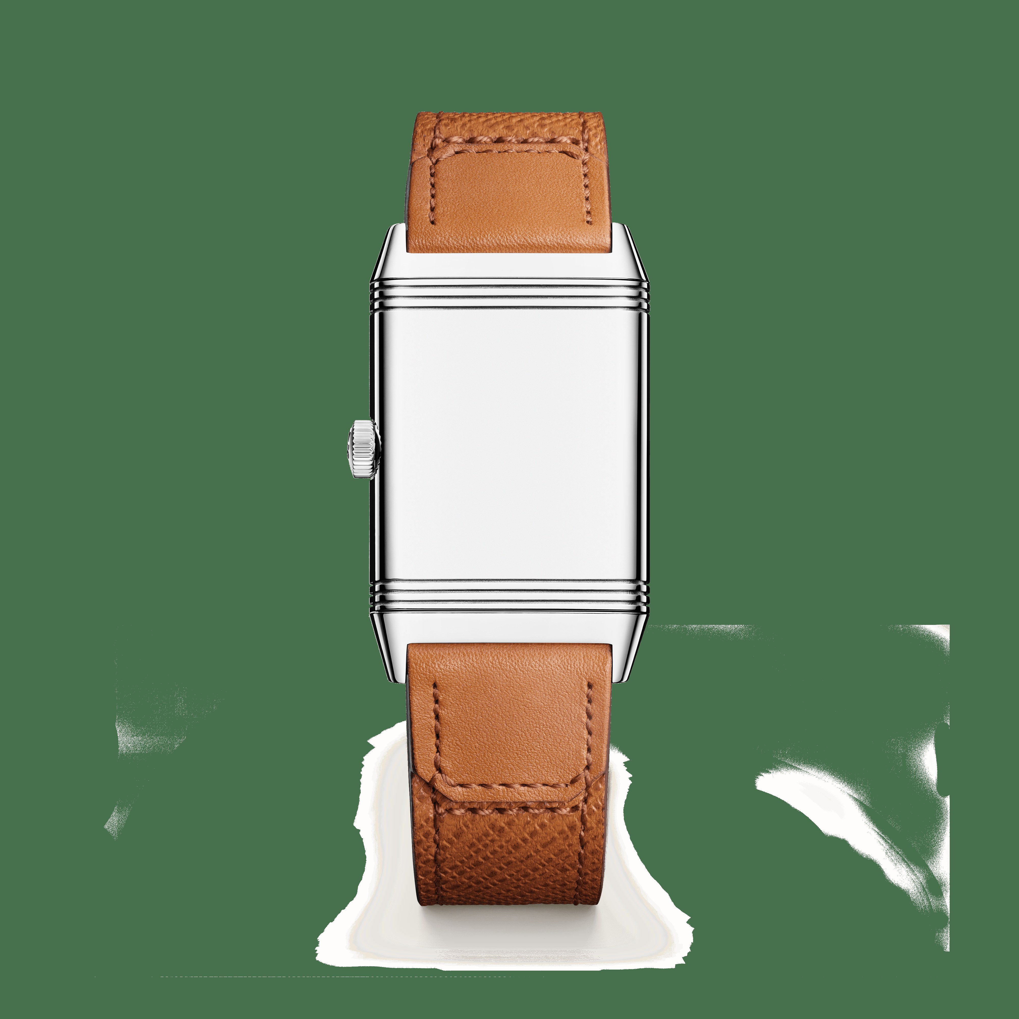 Jaeger-LeCoultre Reverso Tribute Monoface Q7168420 in acciaio, vista posteriore