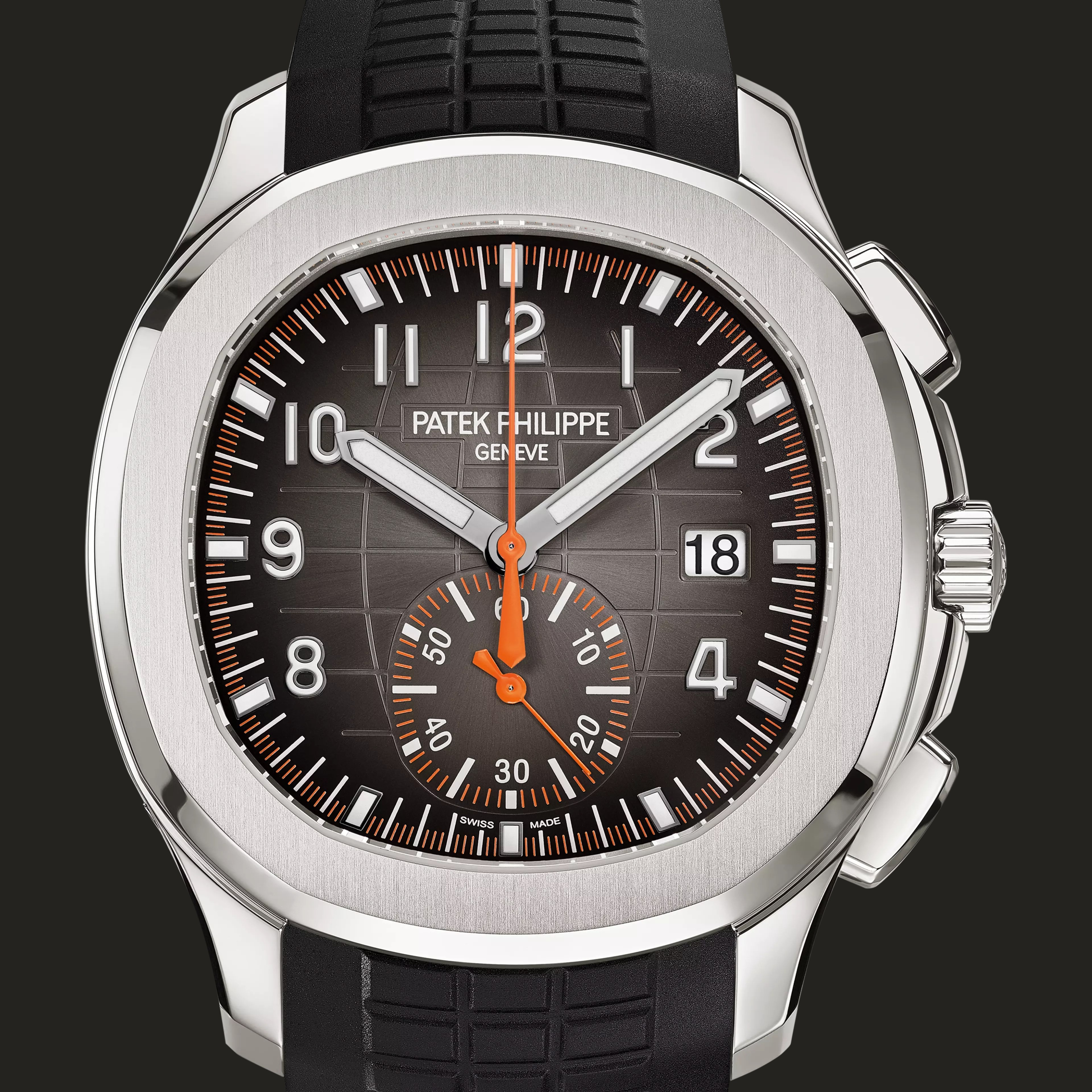 Patek Philippe 5968A-001: vista frontale.