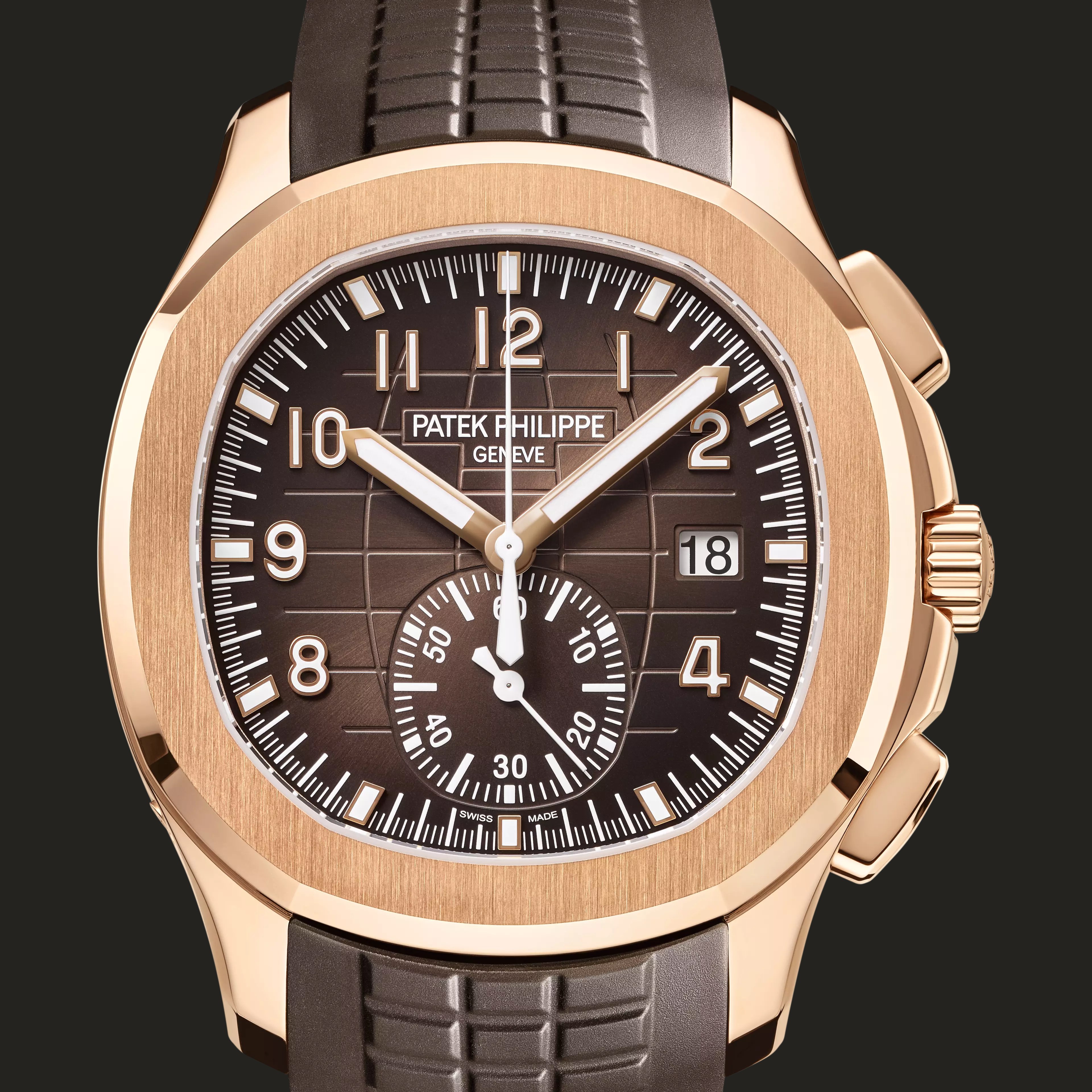 Patek Philippe 5968R-001: vista frontale.