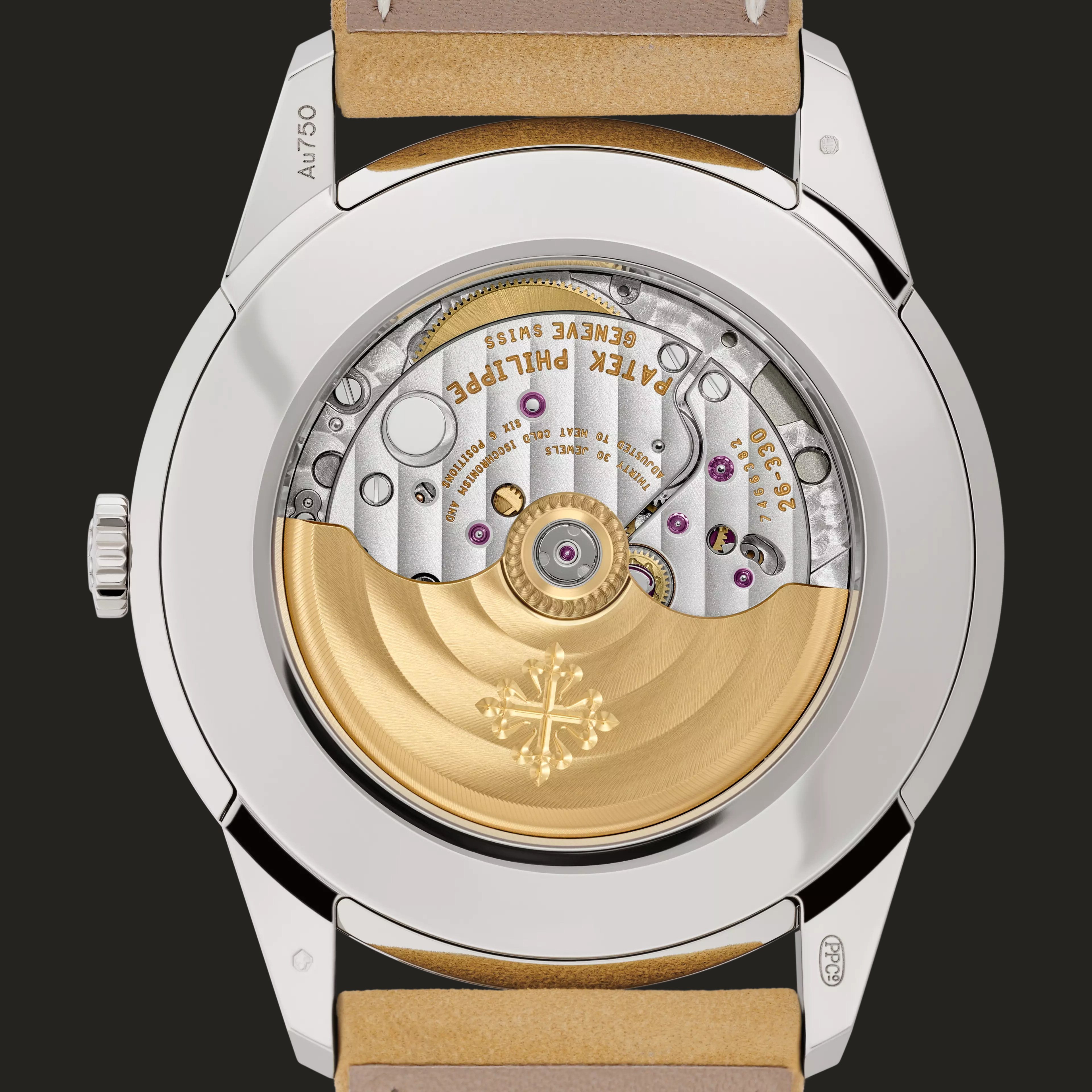 Patek Philippe 5226G-001: fondello.