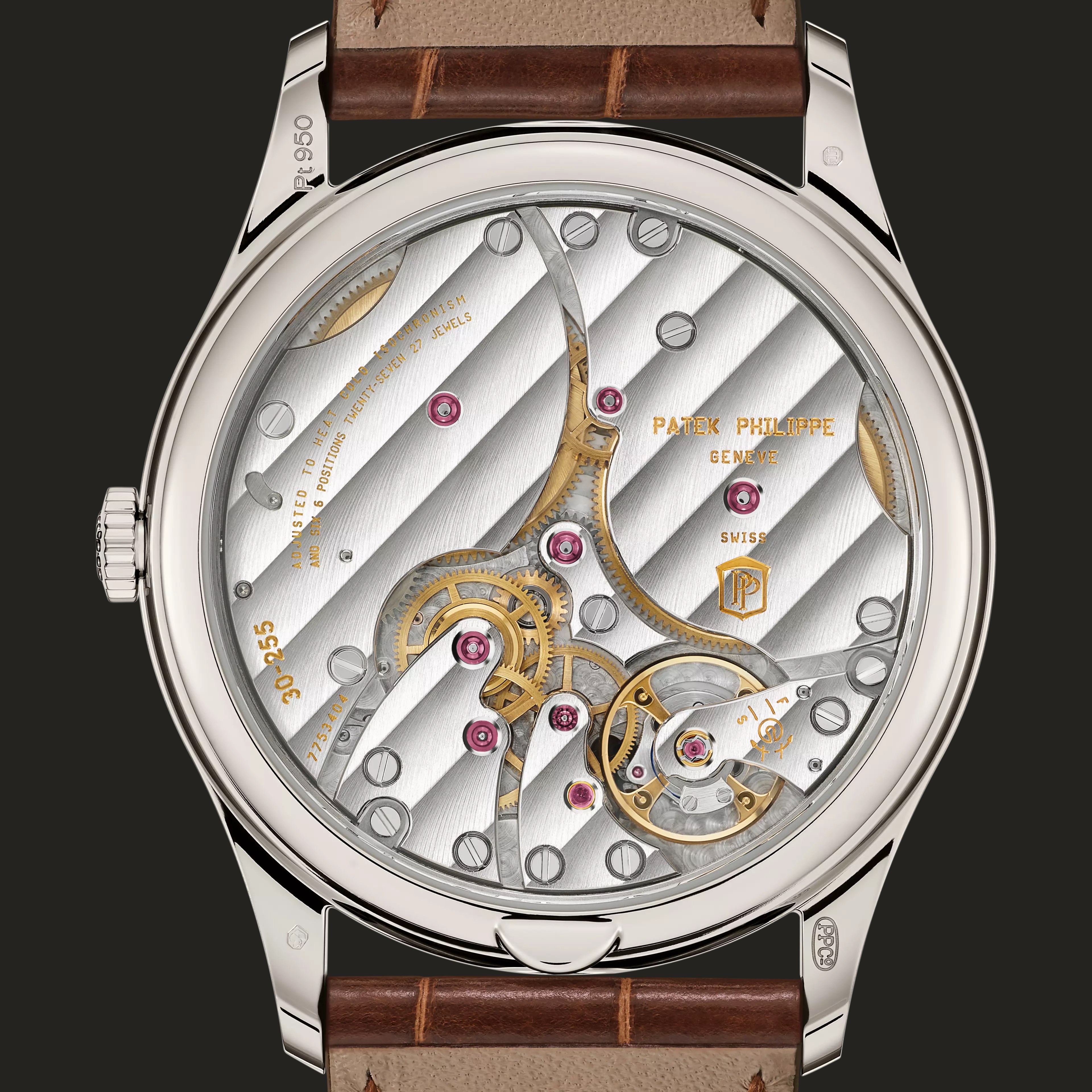 Patek Philippe 6196P-001: fondello.