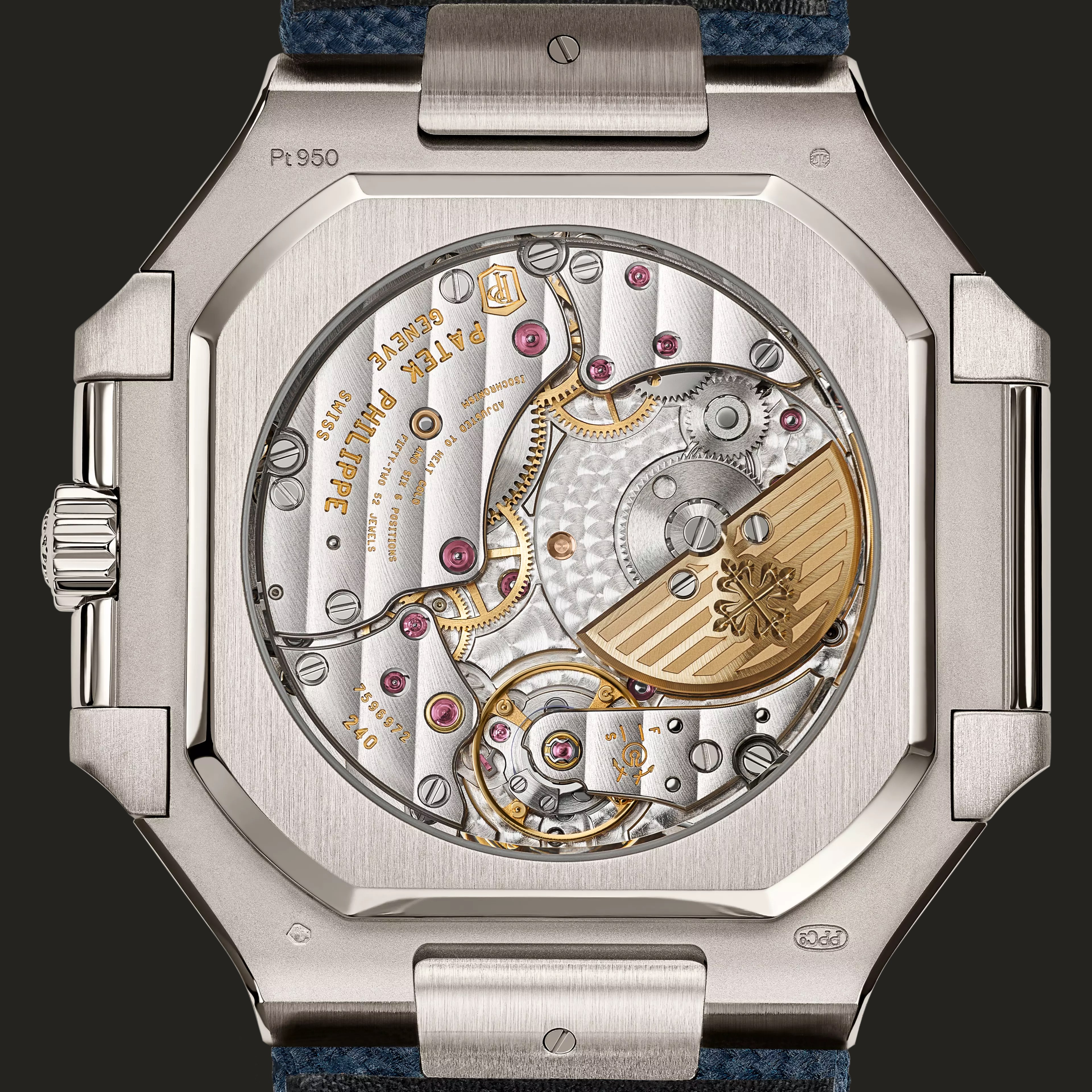 Patek Philippe 5822P-001: fondello.