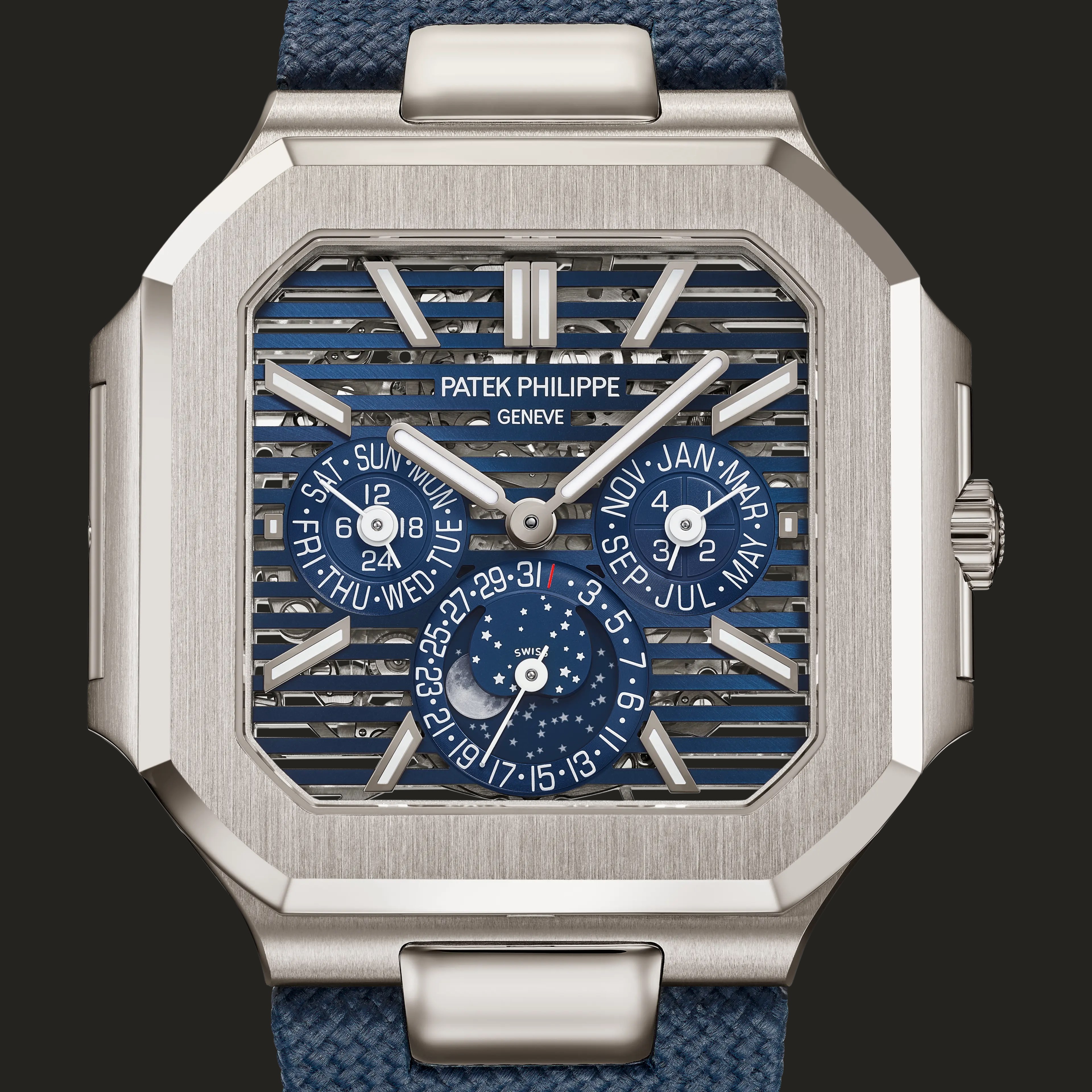 Patek Philippe 5840P-001: vista frontale.