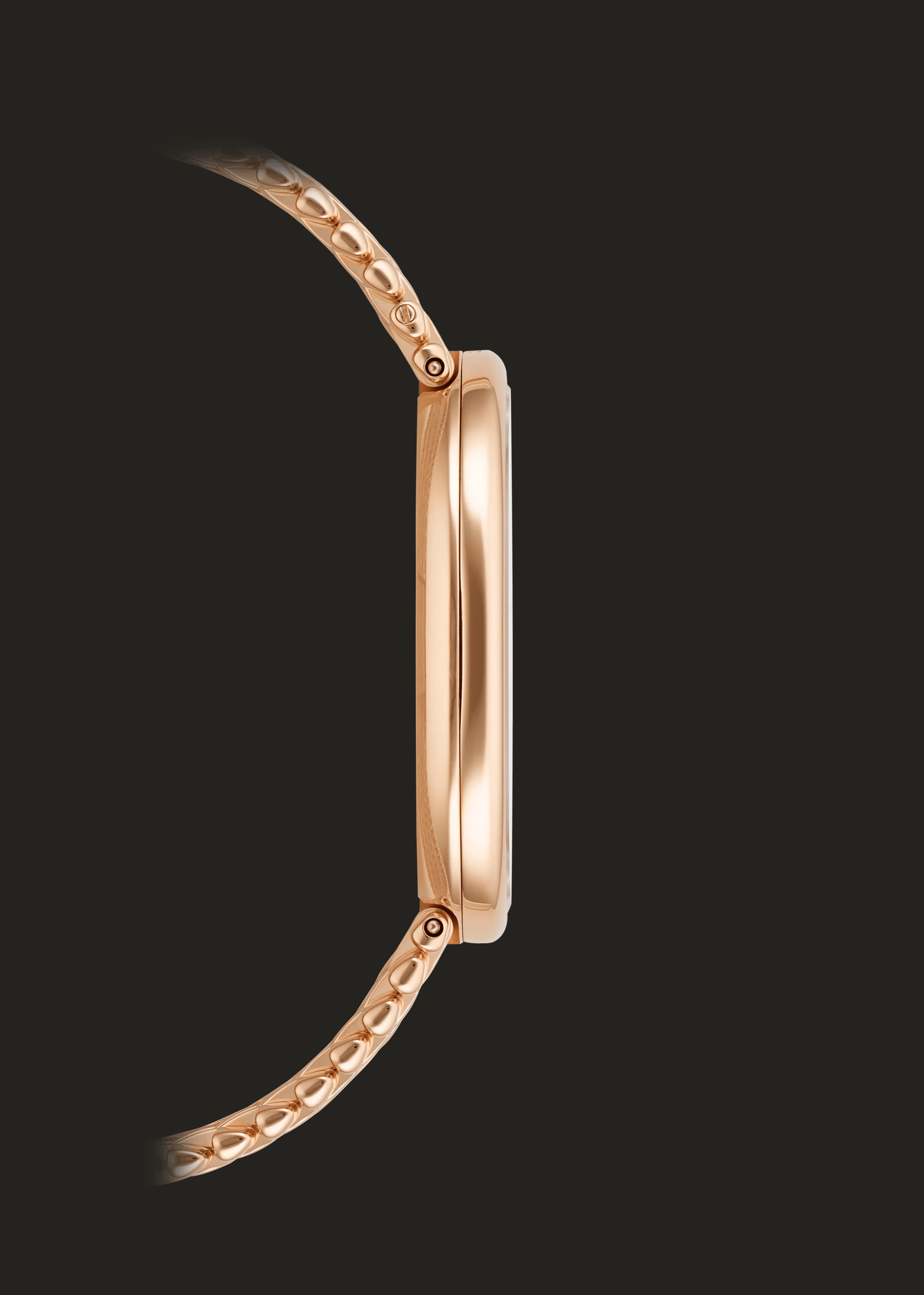 Profilo opposto alla corona della Patek Philippe Golden Ellipse 5738/1R-001