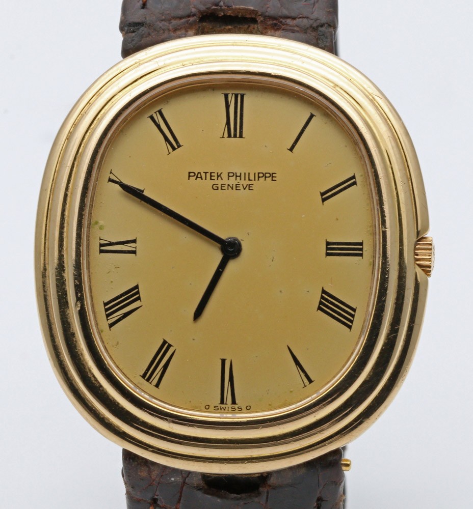 Patek Philippe Ellipse 3634 storica in oro con quadrante a numeri romani