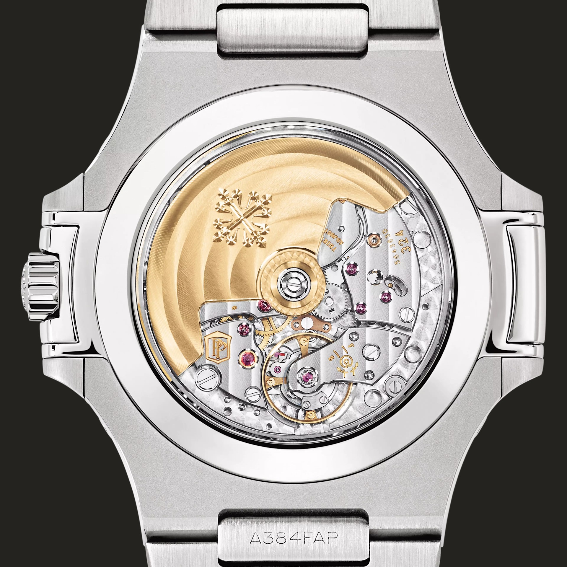 Fondello del Patek Philippe Nautilus 5726/1A-014 con movimento automatico a vista