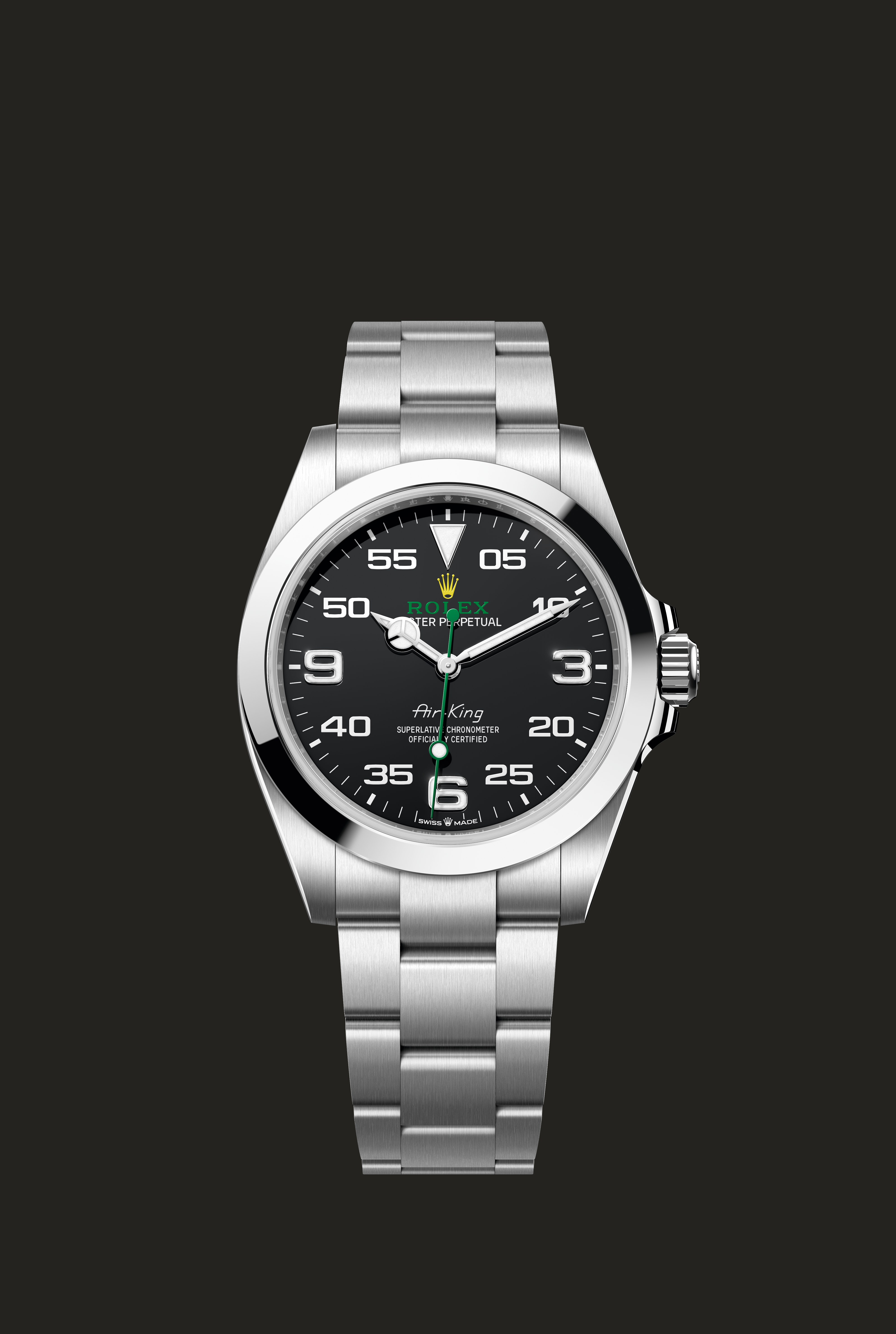 Rolex Air-King: immagine editoriale della referenza 126900, configurazione m126900-0001 (Rolex Air-King 126900).