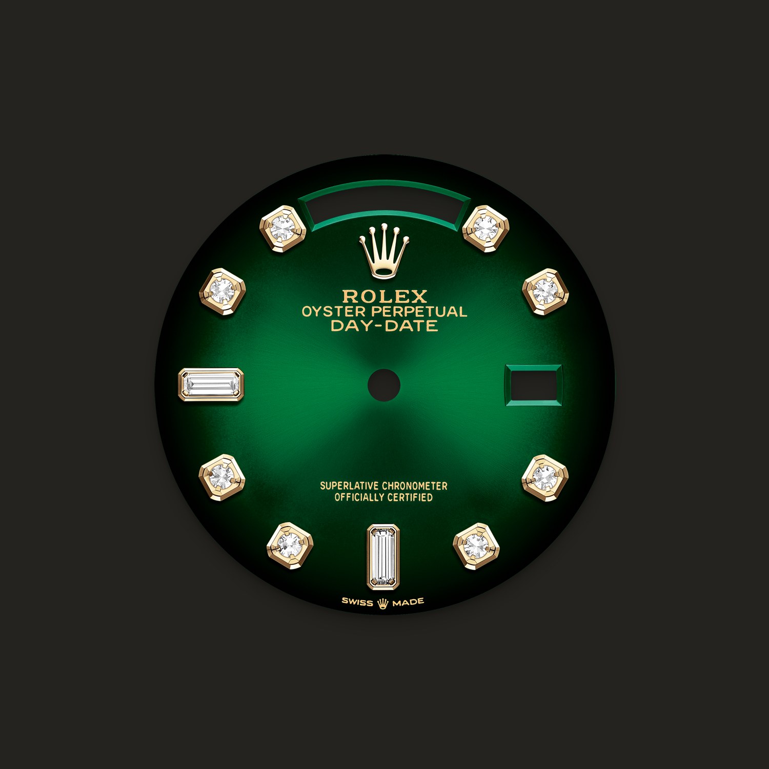 Rolex 128238, configurazione m128238-0069: dettaglio del quadrante.