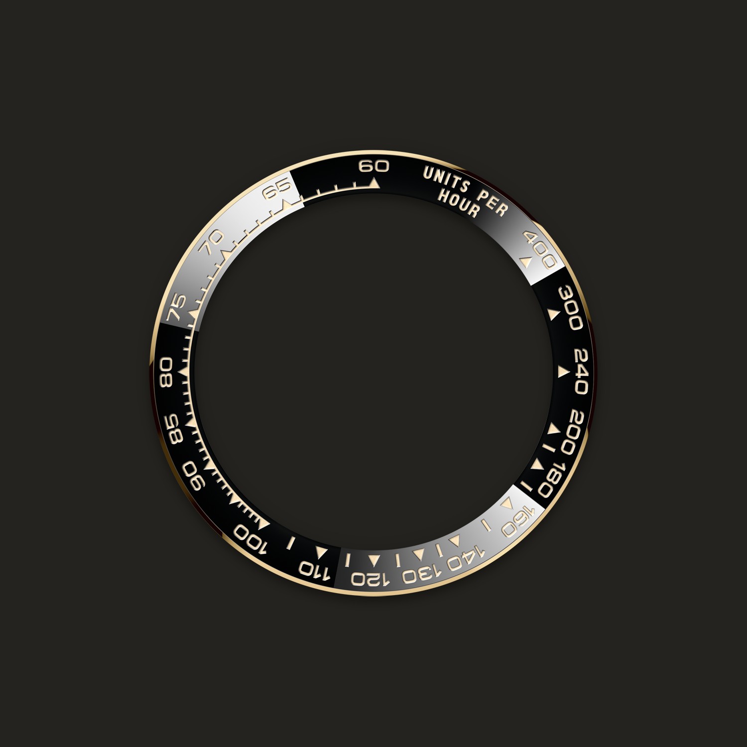 Lunetta Cerachrom nera con scala tachimetrica del Rolex Cosmograph Daytona 126518LN