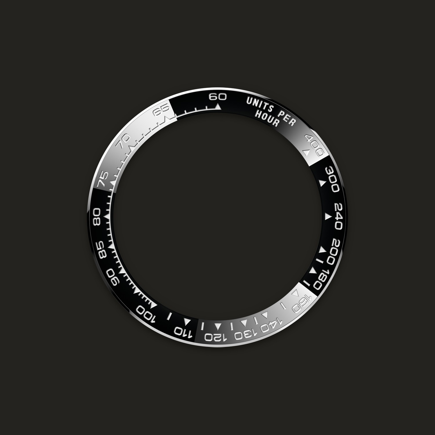 Lunetta Cerachrom nera con scala tachimetrica del Rolex Cosmograph Daytona 126519LN