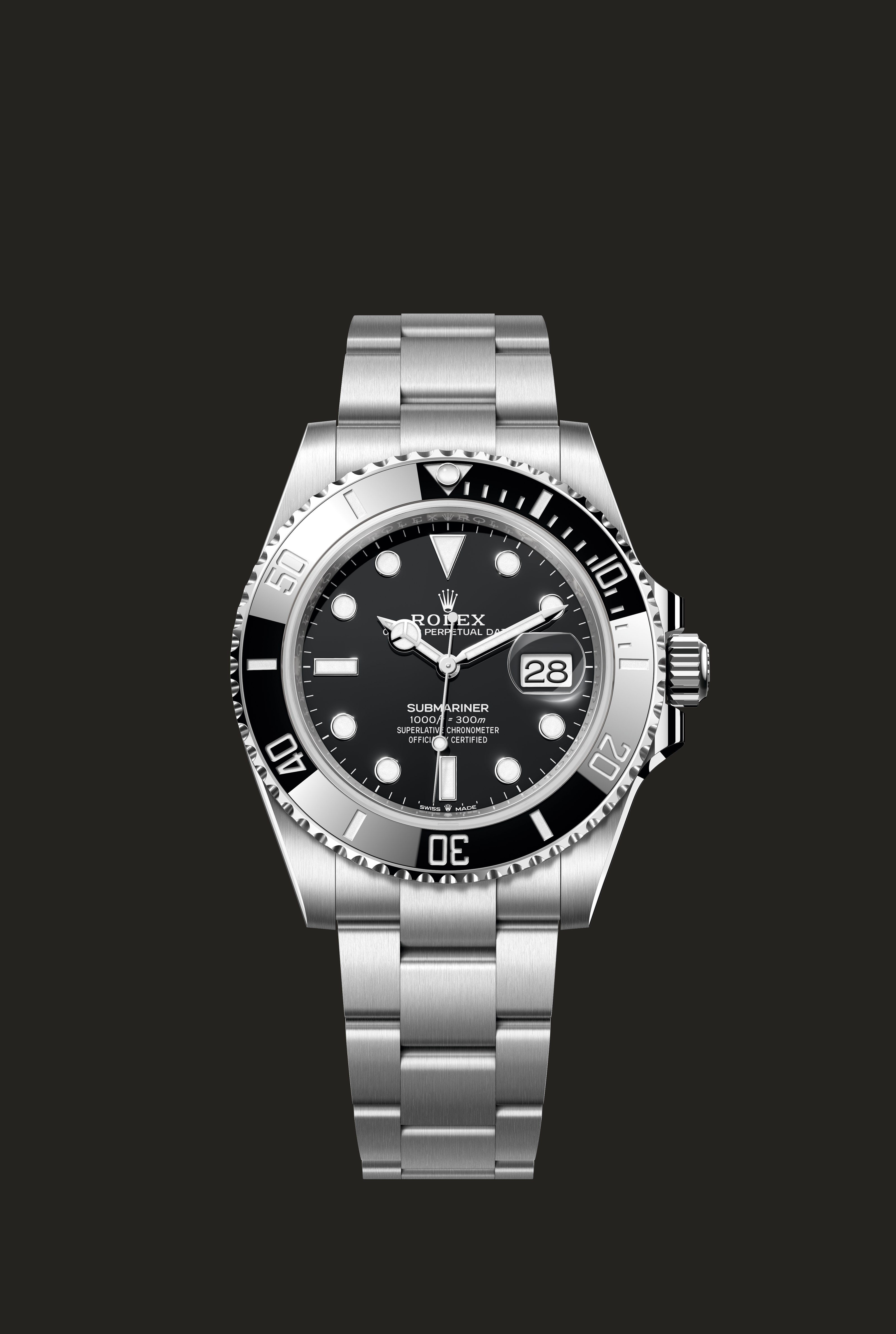 Rolex 126610LN, configurazione m126610ln-0001: vista frontale.