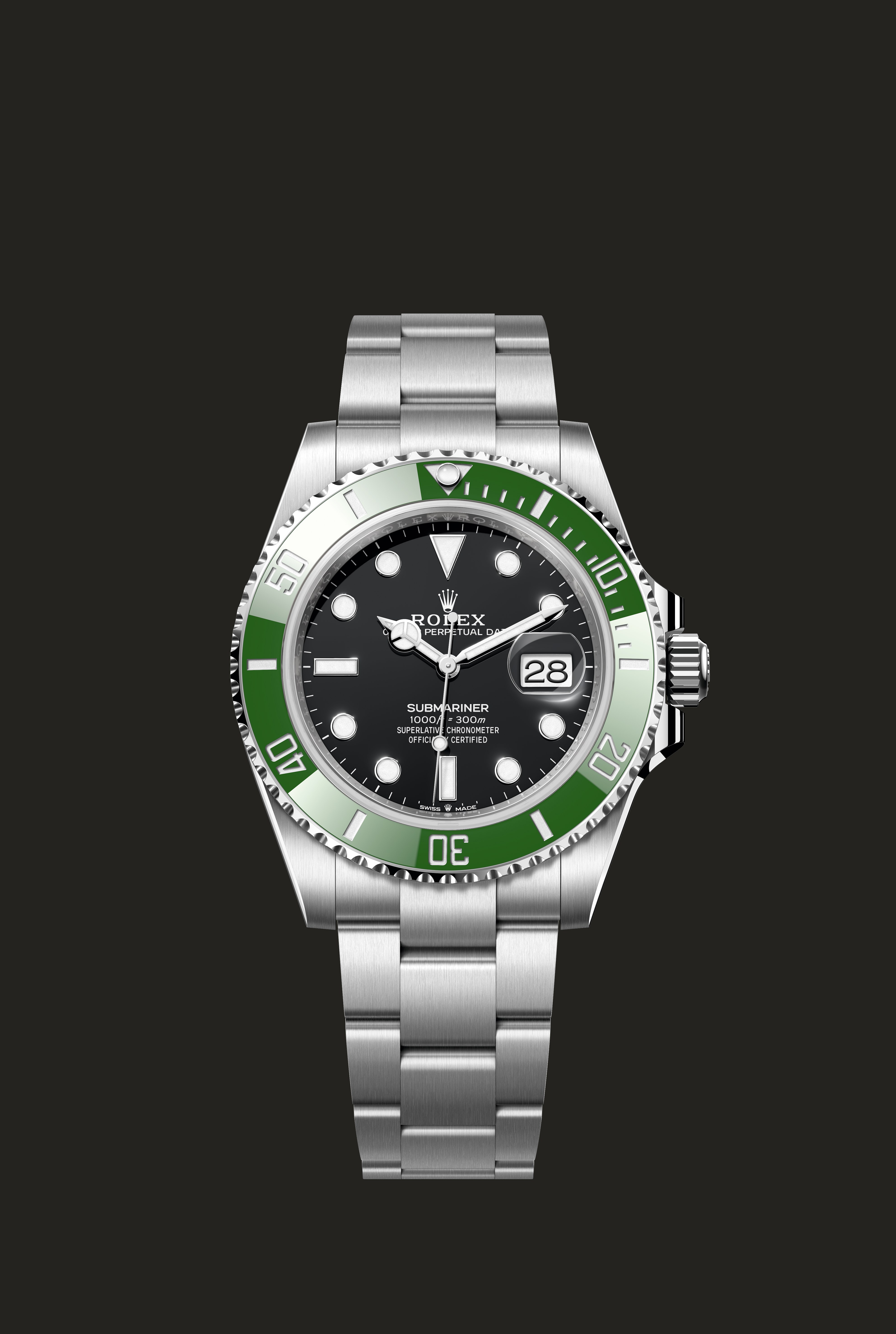 Rolex 126610LV, configurazione m126610lv-0002: vista frontale.