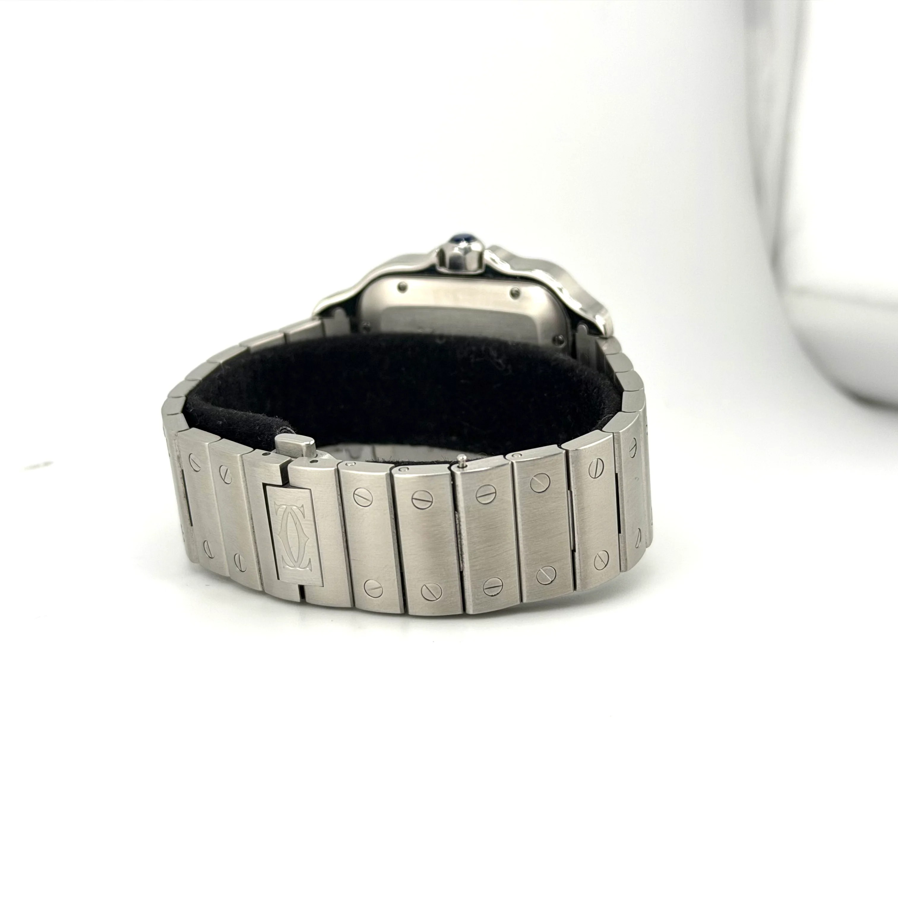 Cartier Santos WSSA0018, chiusura e bracciale