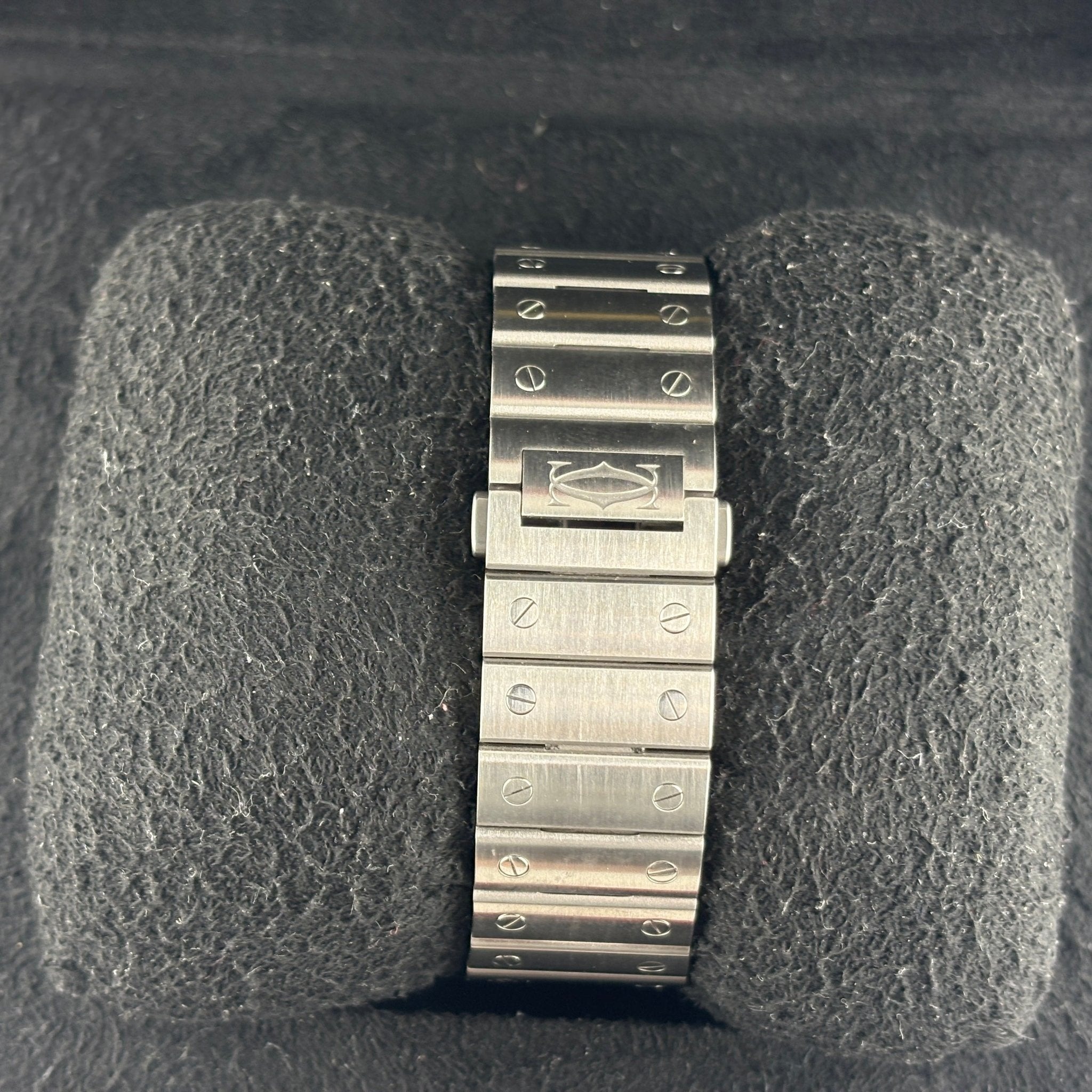 Cartier Santos WSSA0071, chiusura e bracciale