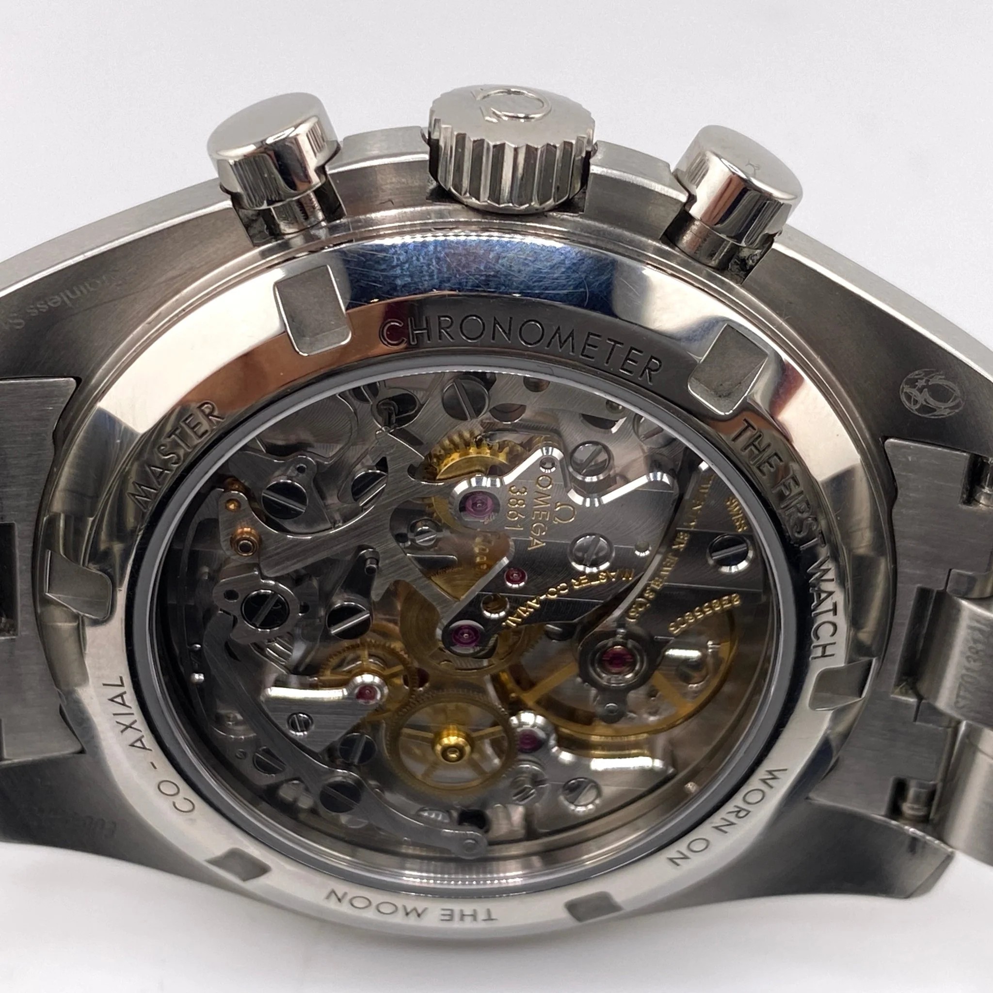 Omega Speedmaster doppio zaffiro referenza 310.30.42.50.01.002, dettaglio 4
