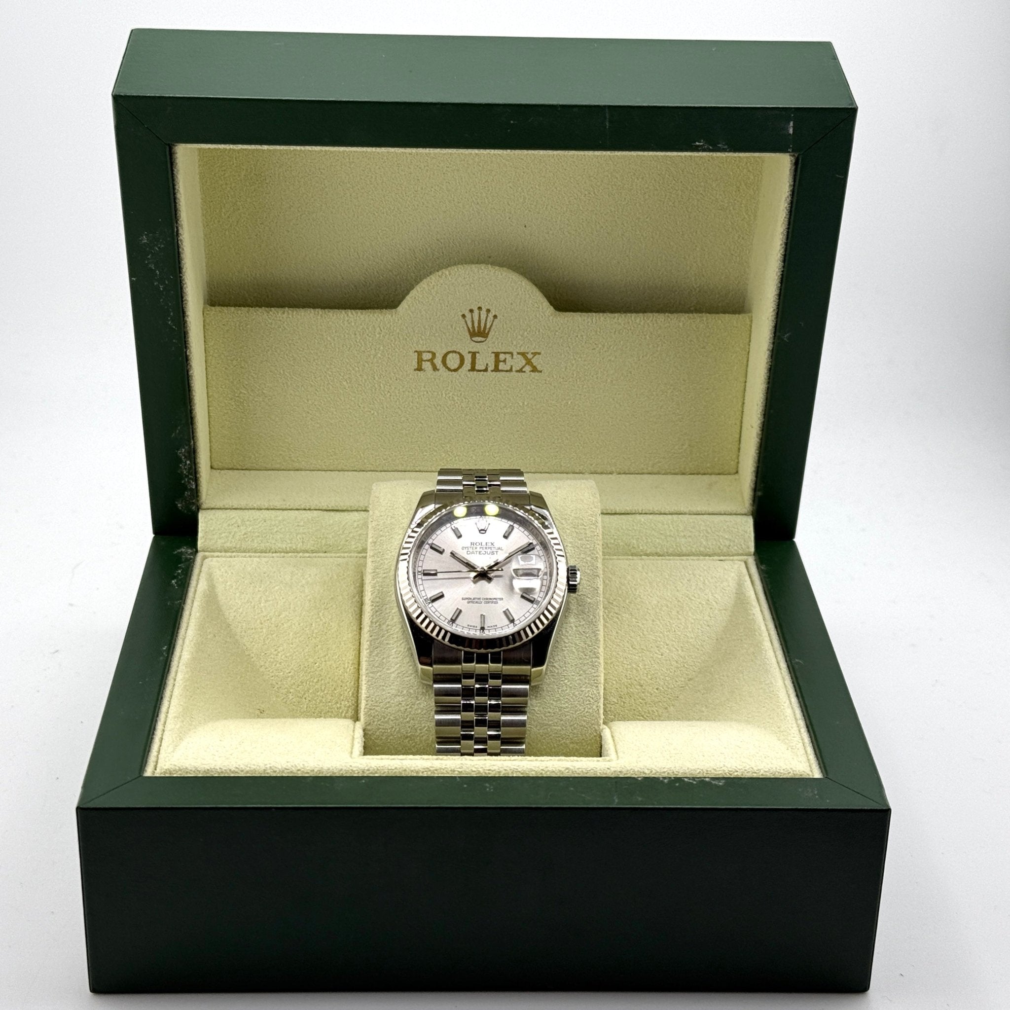 Rolex Datejust 116234 referenza 116234, orologio nella scatola di presentazione Rolex