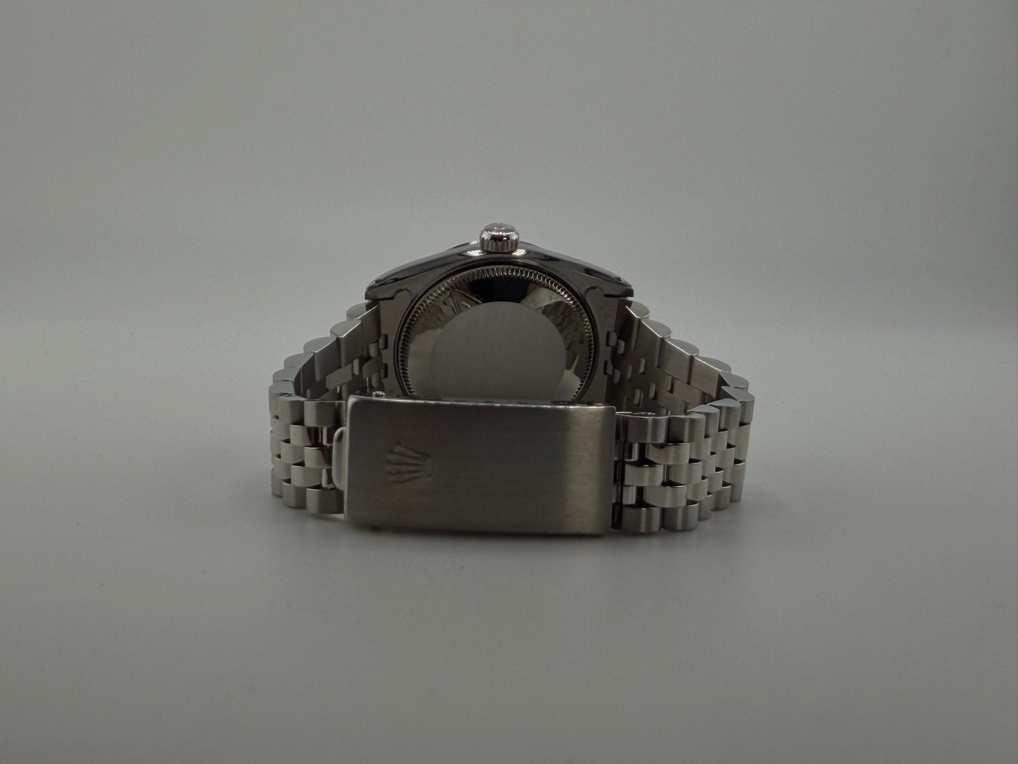 Rolex Datejust 68274 referenza 68274, fondello e chiusura del bracciale Jubilee dell'esemplare fotografato