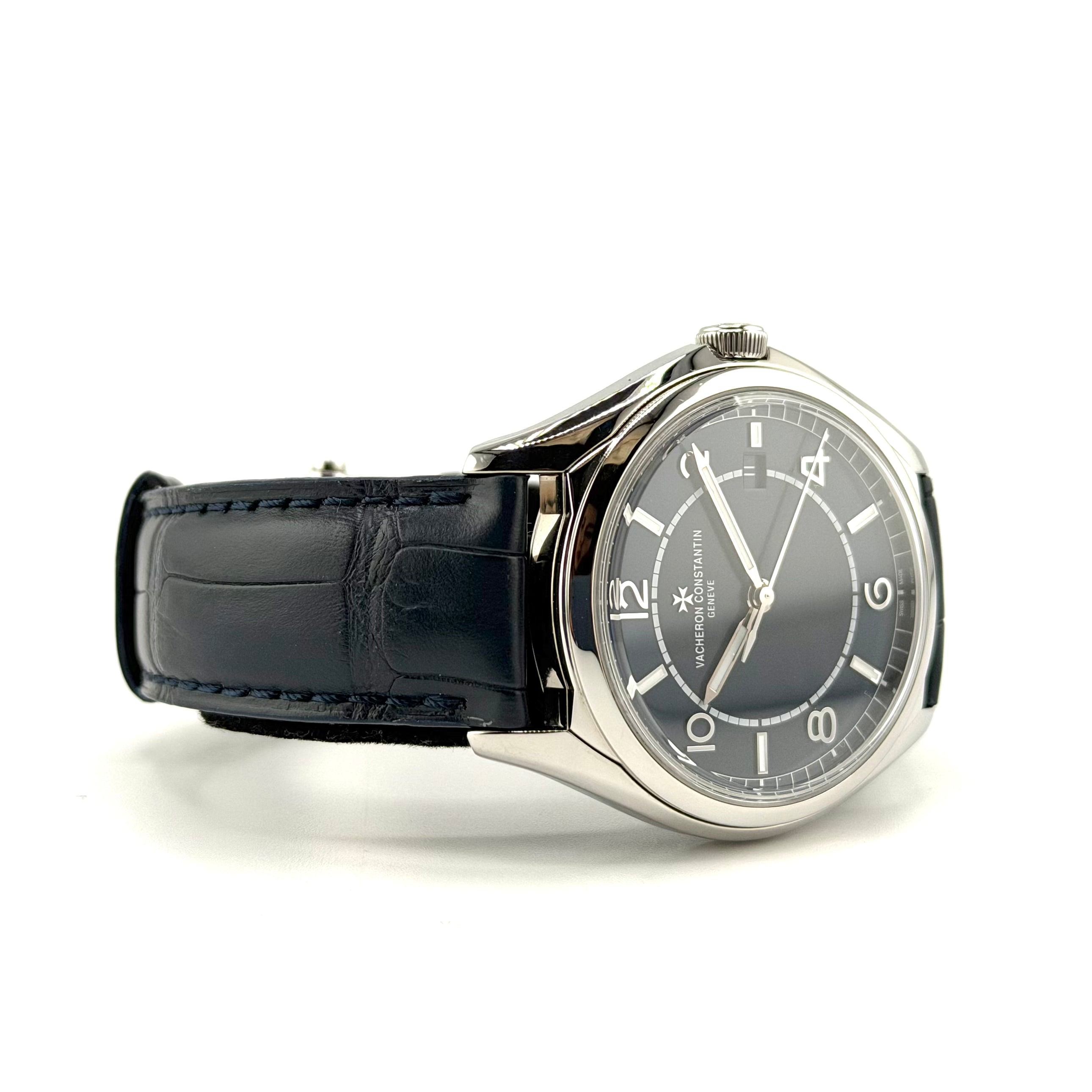 Vacheron Constantin Fiftysix Self-Winding 4600E/000A-B487, dettaglio di quadrante e cinturino